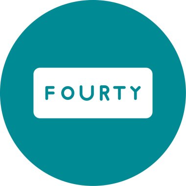 Bir metin simgesinin vektör illüstrasyonu