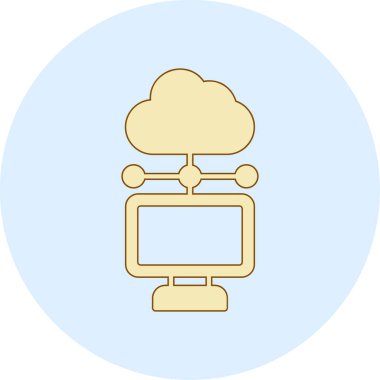 Bulut hesaplama. Web simgesi