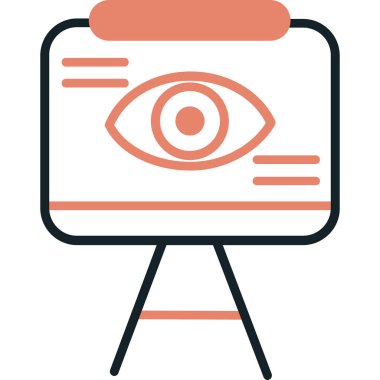 Bir göz simgesinin vektör illüstrasyonu