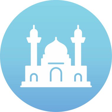 Cami simgesi vektör illüstrasyonu