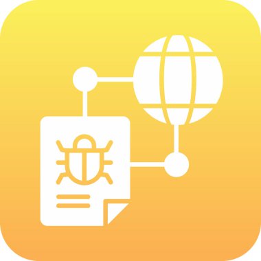 Eşsiz küresel veri vektörü kabartma simgesi