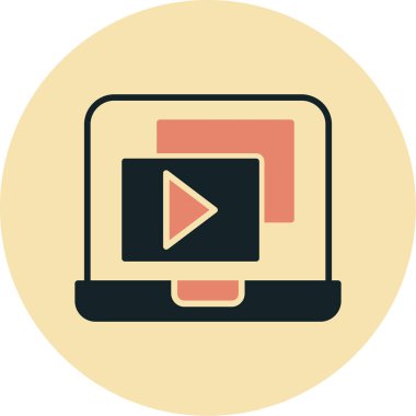 video oynatıcı vektör simgesi