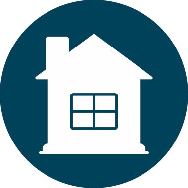 Ev. Web simgesi basit illüstrasyon