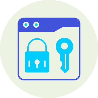 Kilit simgesinin vektör illüstrasyonu