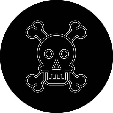 Kafatası web vektör simgesi