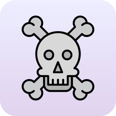 Kurukafa simgesi vektör illüstrasyonu