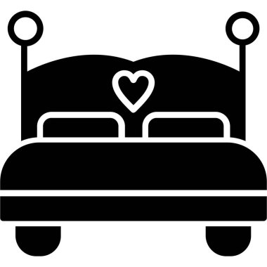 yataklı simge modayı izole etmiş arkaplan