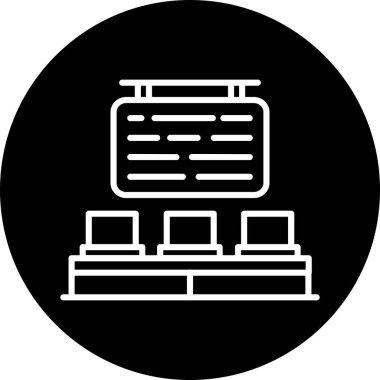 Modern ve mobil tasarımın vektör simgesi