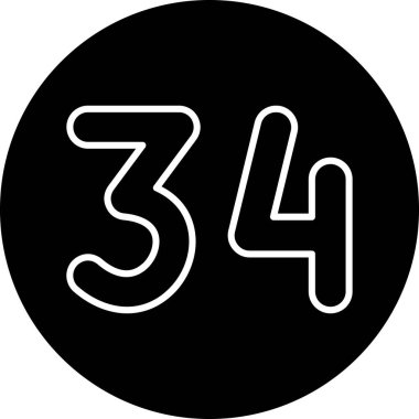 3 numaralı simge tasarımının illüstrasyon vektörü grafiği