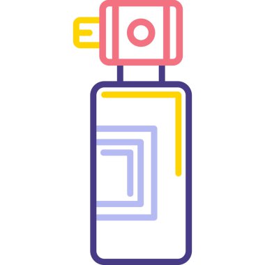 gaz sobası simgesi, vektör illüstrasyonu basit tasarım