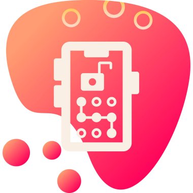 Basit vektör simgesi, akıllı telefonun çizimi