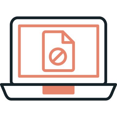 Bilgisayar Vektörü Satır Simgesi Tasarımı