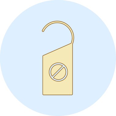 Bir altın etiketin uzun gölge simgesinin çizimi