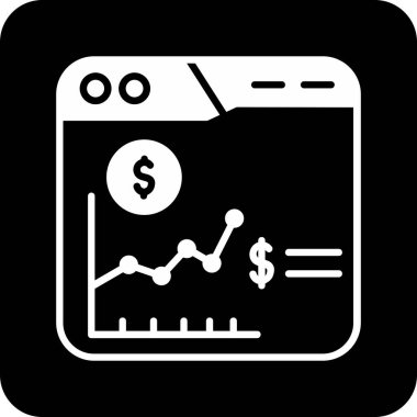 Bir hesap makinesi simgesinin vektör illüstrasyonu