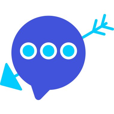 Konuş. Web simgesi basit illüstrasyon