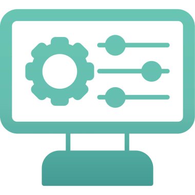 Ayarlama. Web simgesi basit illüstrasyon