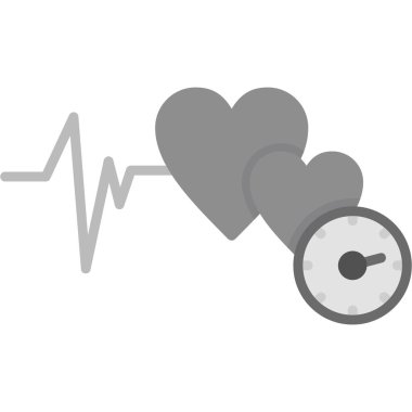 kalp atışı kardiyogram vektör tasarımı ile