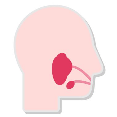İnsan organı simgesi vektör çizimi