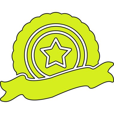 Kurdeleli yeşil yaprağın vektör çizimi. beyaz arkaplanda izole.