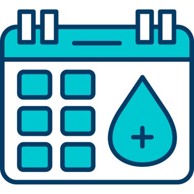 Takvim simgesi vektör illüstrasyonu