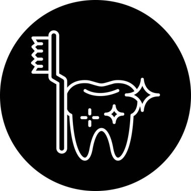 Diş Bakımı simge vektör çizim