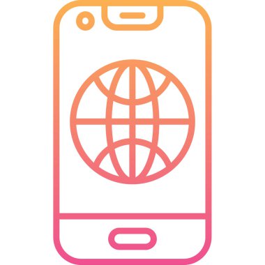 genel internet simgesi, vektör illüstrasyonu