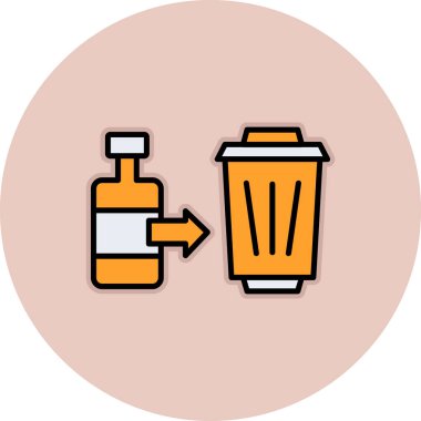 Çöp kutusu vektör illüstrasyonuName