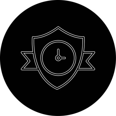 Saatin vektör illüstrasyonu modern simge