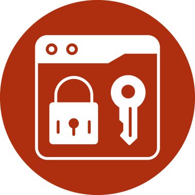 ikon vektör illüstrasyonunu kilitle