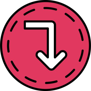 ok simgesi vektör illüstrasyonu