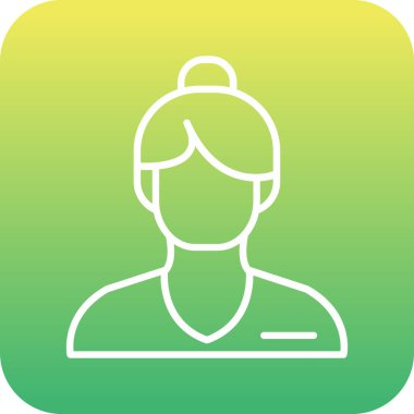 Benzersiz erkek vektör çizgisi simgesi