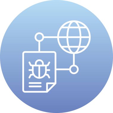 şebeke. Web simgesi basit illüstrasyon