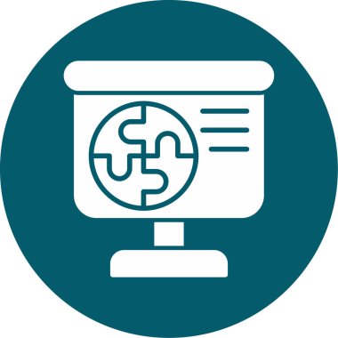 vektör lcd simgesi illüstrasyonu