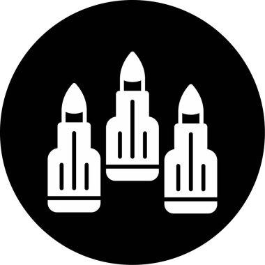 roket ikonu vektör illüstrasyonu