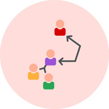 Sosyal ağ. Vektör illüstrasyonu