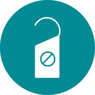 Eşsiz yasaklı vektör çizgisi simgesi