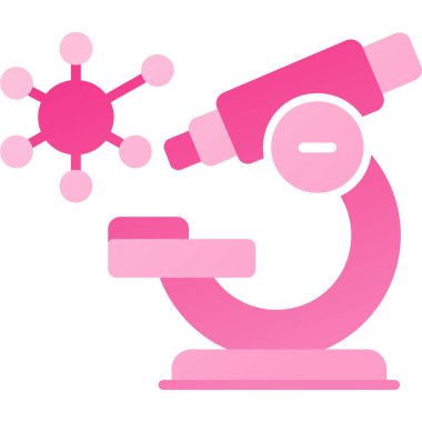 Mikroskop simgesi ile bilim ve teknoloji kavramı