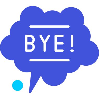 konuşma bulutu simgesi, vektör illüstrasyonu