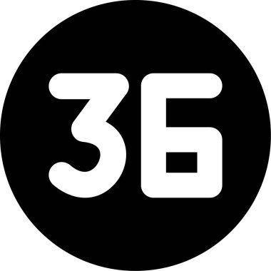 3 numaralı daire simgesi