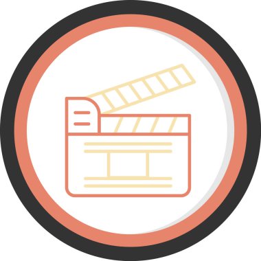 Sinema kamerası. Basit resimleme