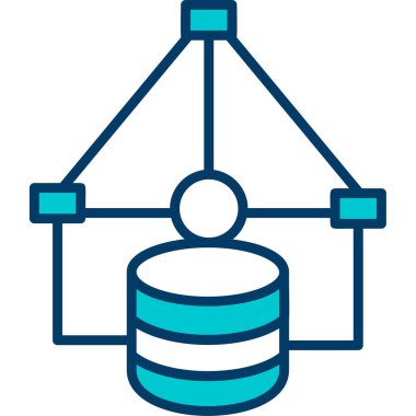 database icon in trendy style isolated background