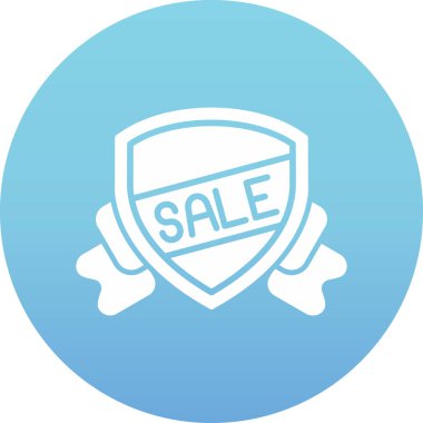 Satılık bir ses etiketi simgesi. vektör çizim