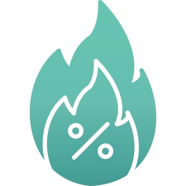 Ateş vektörü simgesini ateşle