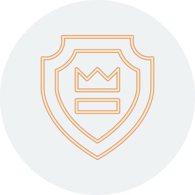 kalkan ikon vektör illüstrasyonu