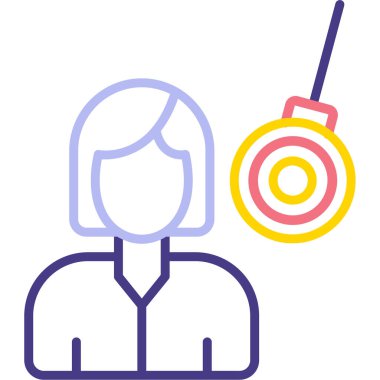 Hedef. Web simgesi basit illüstrasyon