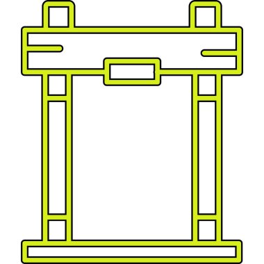Çizgi filmin vektör çizimi modern yeşil işaret eksikliği