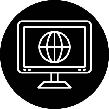 Ağ simgesi. vektör illüstrasyonu