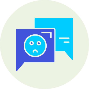 Mesaj var. Web simgesi basit illüstrasyon