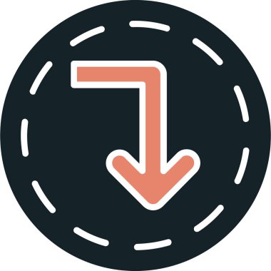 Ok. Web simgesi basit illüstrasyon