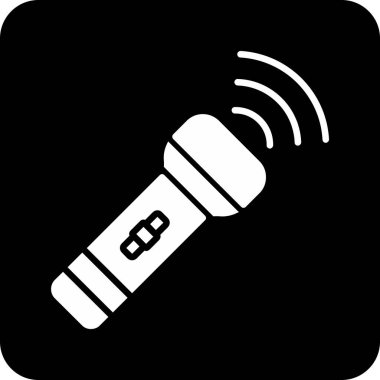 mikrofon simgesi vektör illüstrasyonu